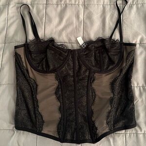 Urban Outfitters Out from Under Black Corset Size L